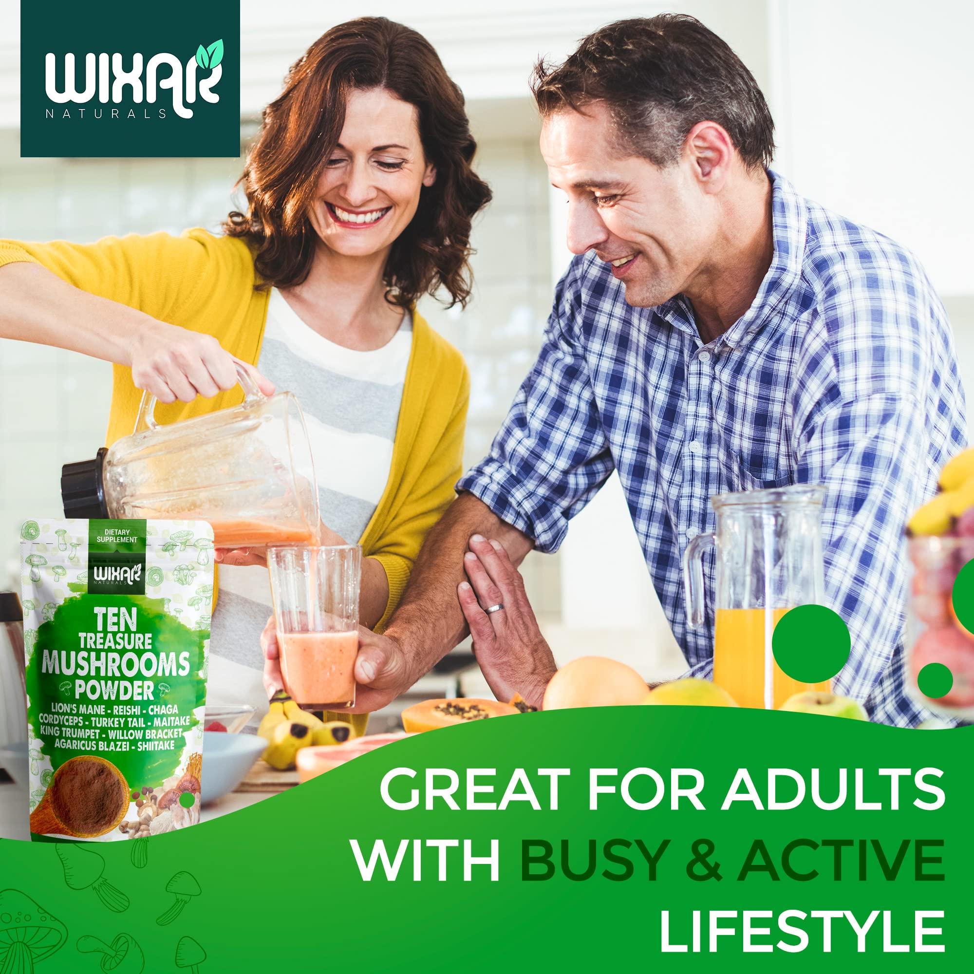 Emballage Wixar Naturals, pratique et facile à ranger.