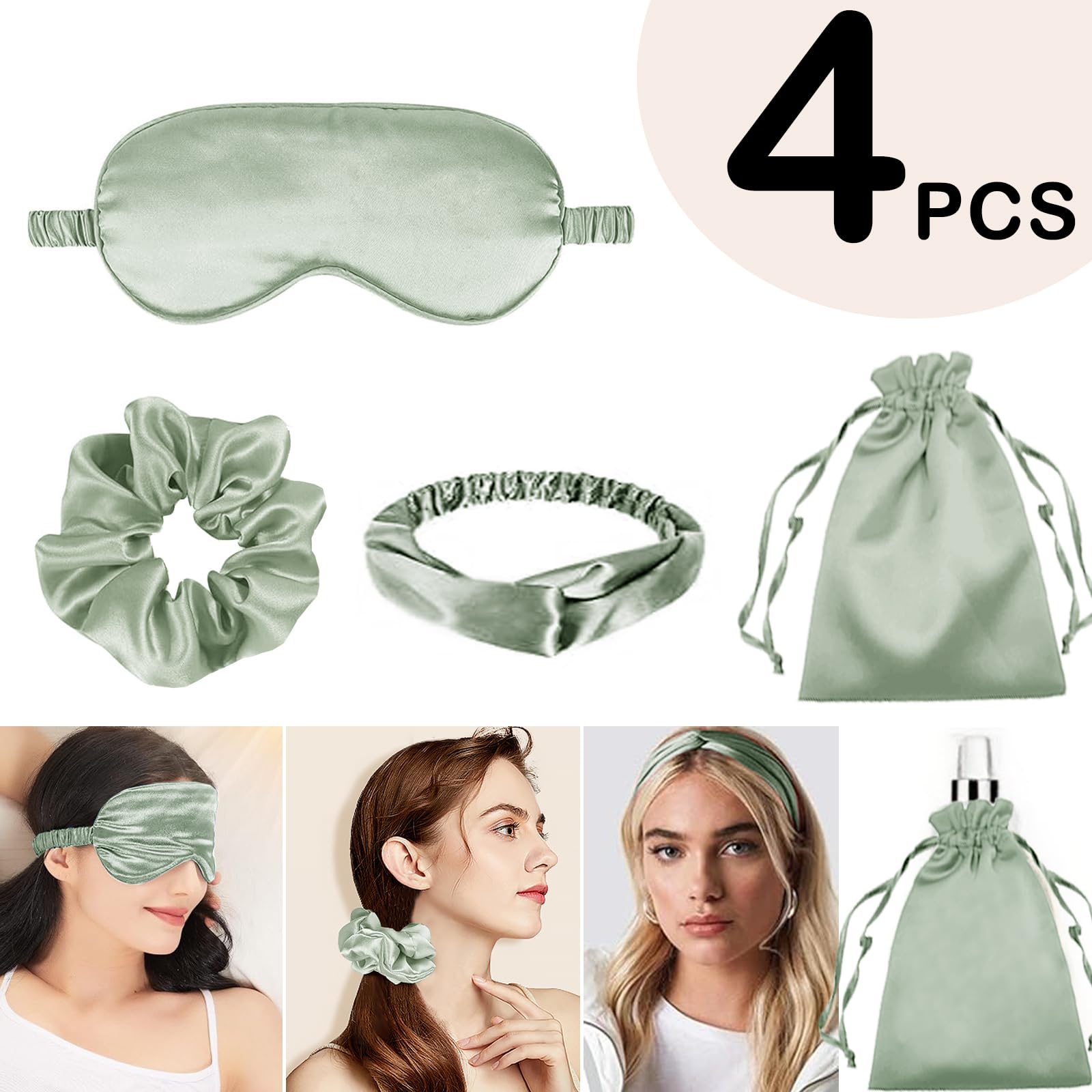 Pochette satin WJing Yi Jia pour ranger les accessoires