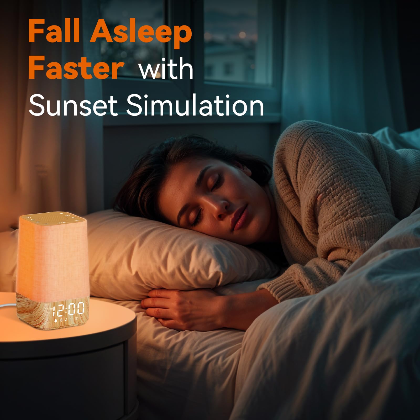 Wkzay Sunrise sons-apaisants: favorise l'endormissement et la détente nocturne.