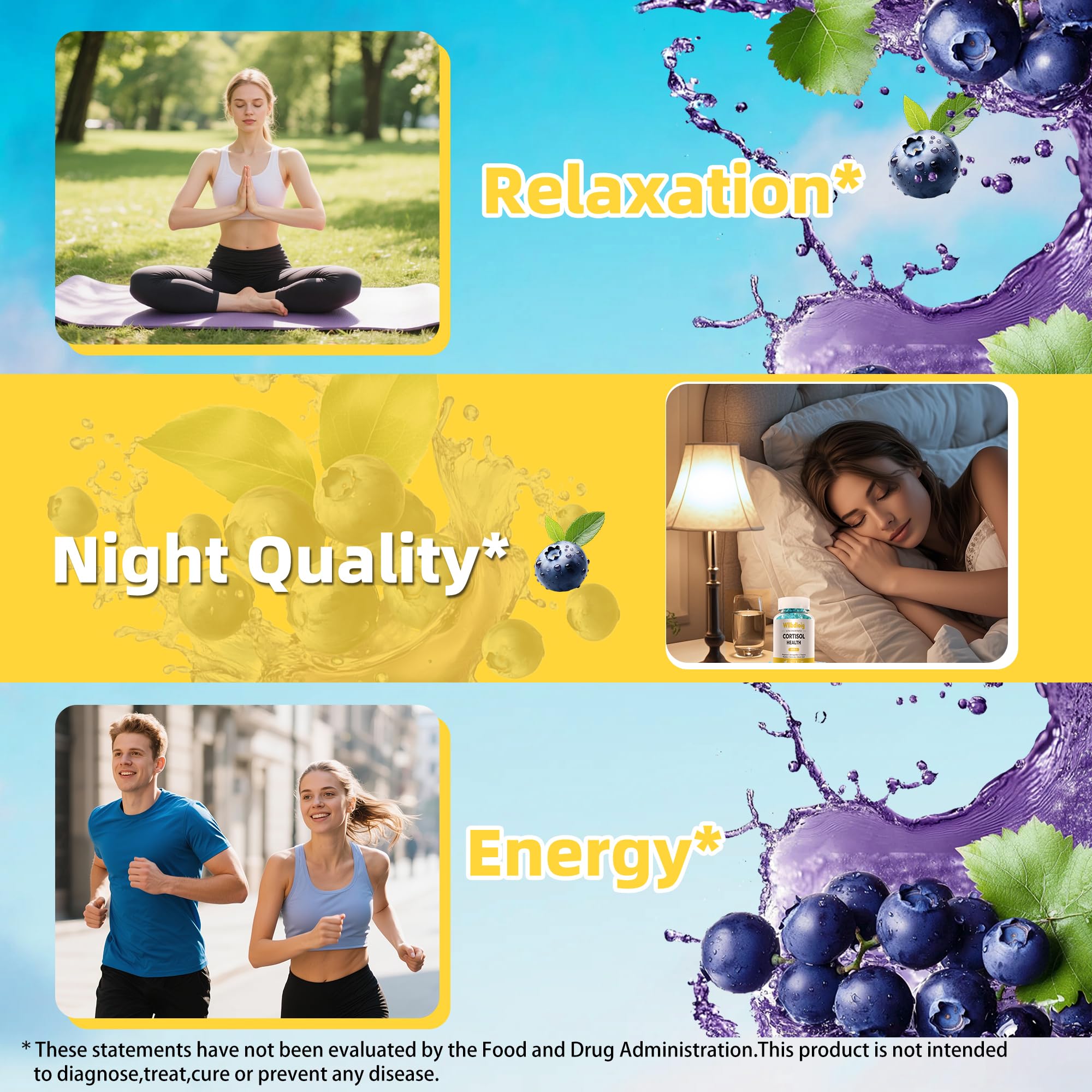 Gommes Cortisol Wllbdloig — Camomille, douceur et relaxation nocturne.