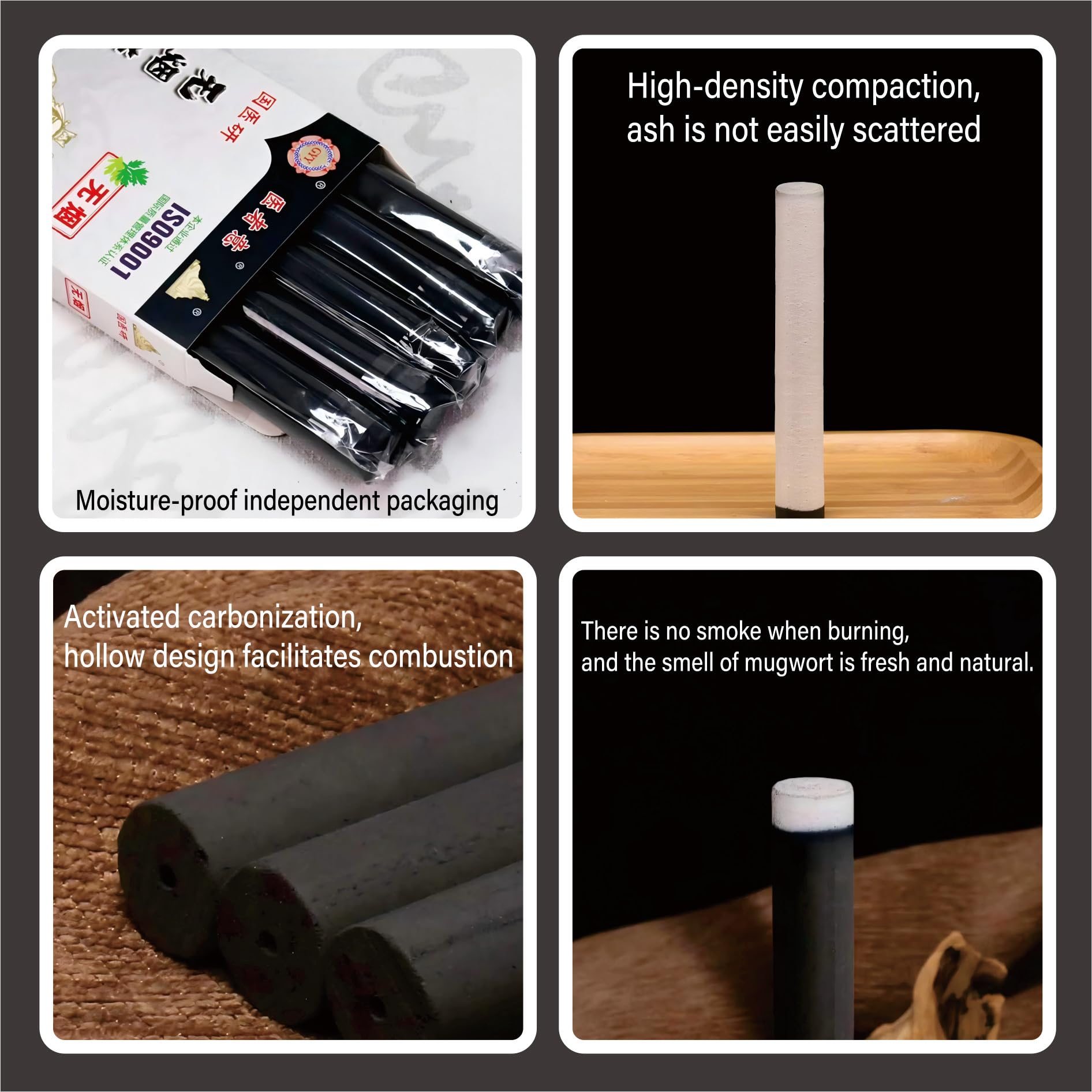 Baguette moxibustion WNSEIGLYY allumée prête à l'usage propre