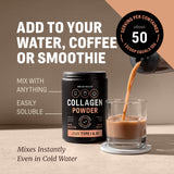 WoldoHealth Collagen Peptides sans arôme, goût neutre.
