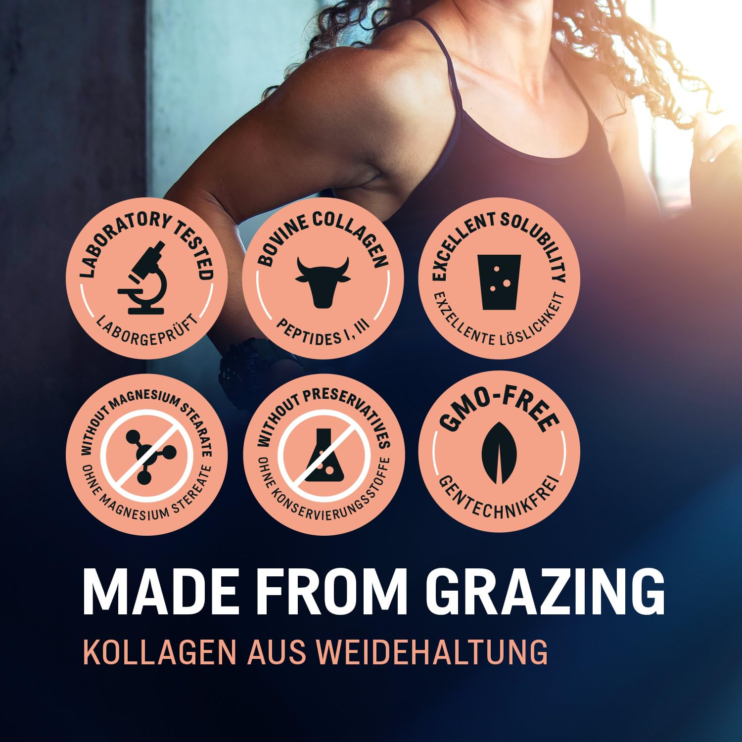 WoldoHealth Collagen Peptides utilisation quotidienne simple.