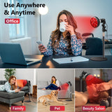 Lumière 850nm invisible pénètre les tissus et favorise la relaxation.