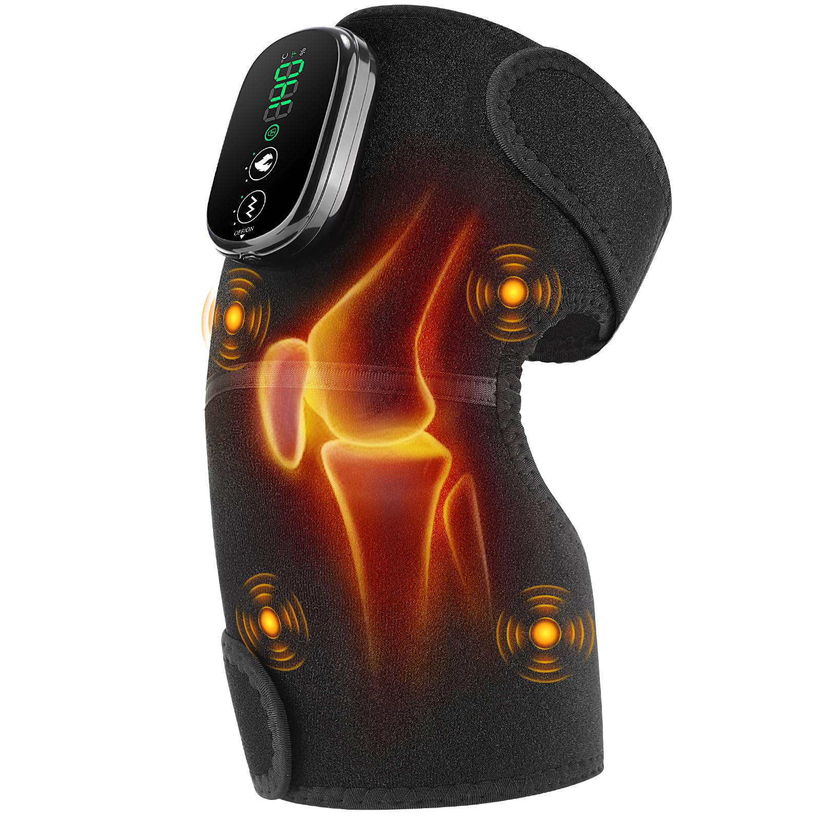 WoloyHeatie Genou sans fil massage, confort et mobilité.