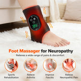 Deux moteurs indépendants offrent un massage ciblé pour pieds et chevilles.
