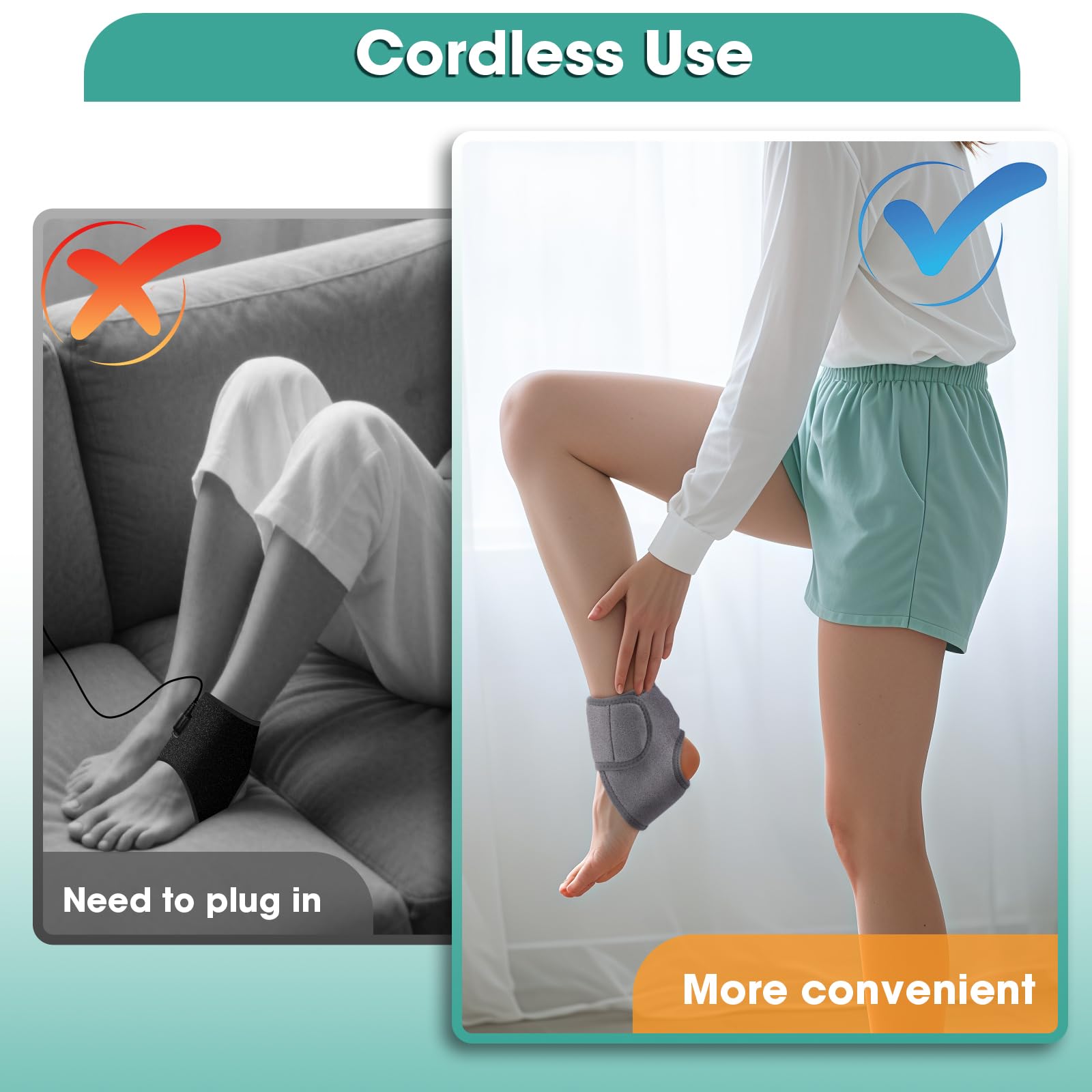 Réglage Velcro personnalisable du WoloyHeatie pour un ajustement sûr.