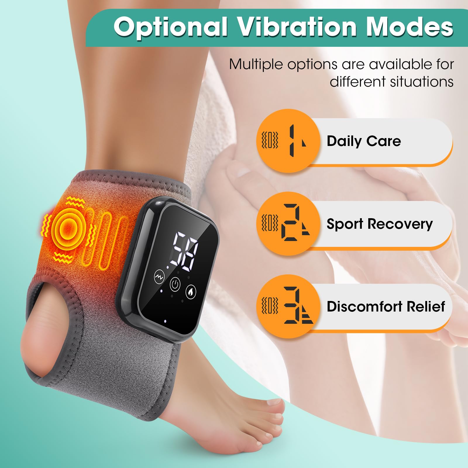 Masseur WoloyHeatie, massage par vibration à 3 niveaux.