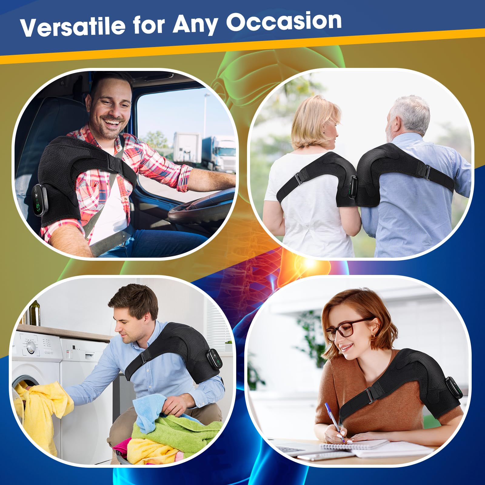 Réglage de vibration à 3 niveaux pour massage ciblé