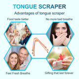 Wonder Care grattoir langue cuivre – dos pour un nettoyage complémentaire.