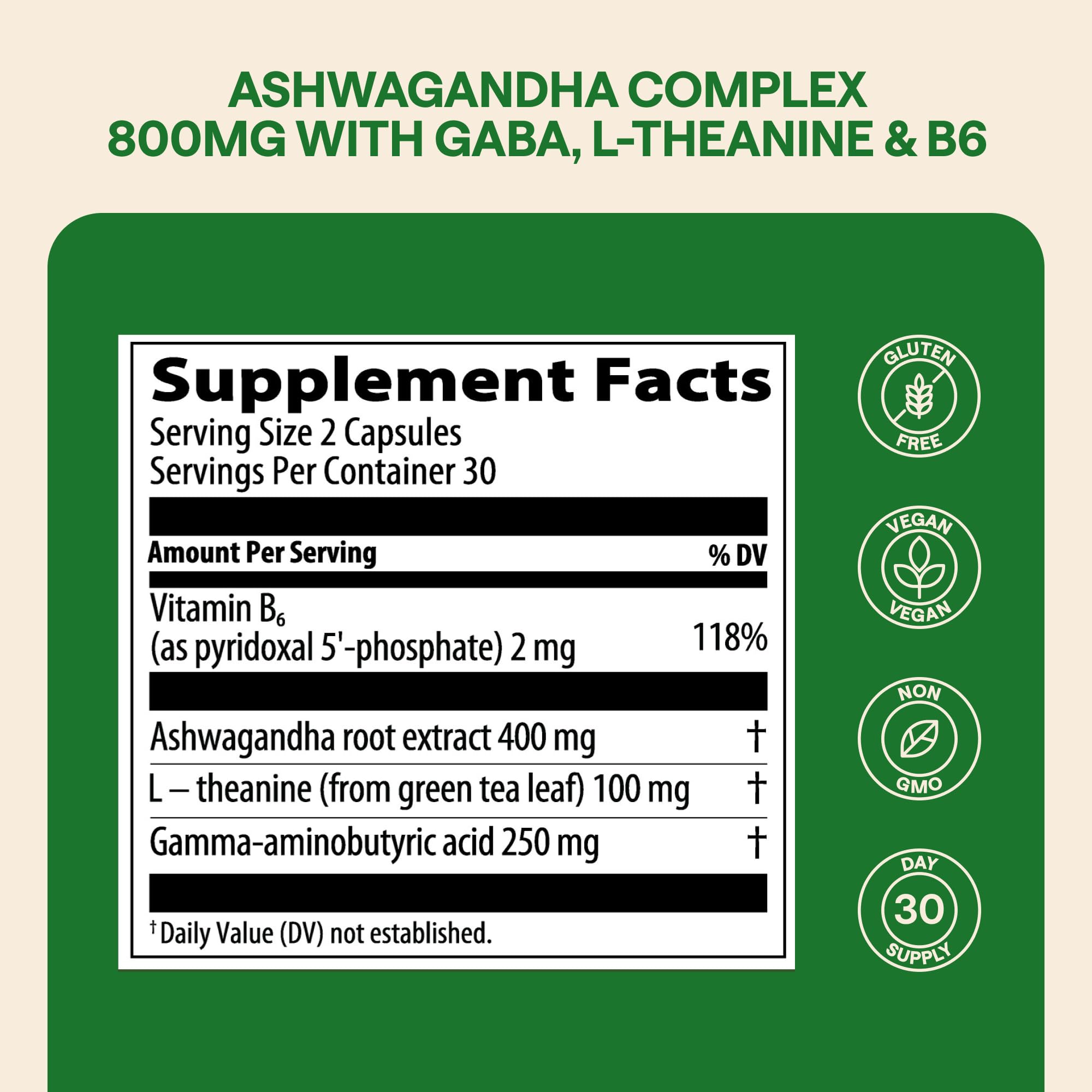 Capsules du WONDER FAMILY Ashwagandha Complex prêtes à favoriser la concentration.