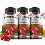Wonder Family Berberine 500 mg: bouteille ouverte pour un dosage quotidien pratique.