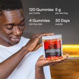 Gros plan sur une gomme Wonder Family Créatine prête à être consommée.