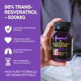 Premier plan sur les gélules Wonder Family Resveratrol, indicateur d’antioxydant potentiel.