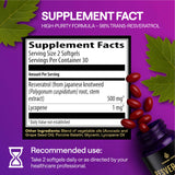 Logo sans OGM sur l’emballage Wonder Family Resveratrol, garantie de pureté.