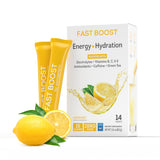 WonderSlim FAST BOOST sachet citron pour énergie et hydratation sans sucre.