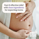 Wonderbelly antiacide: étiquette claire indiquant usage et dosage quotidiens