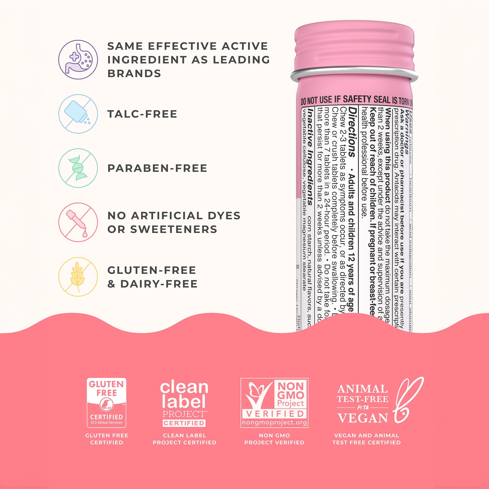 Ingrédients propres Wonderbelly: vegan, sans OGM et sans additifs artificiels.