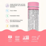 Ingrédients propres Wonderbelly: vegan, sans OGM et sans additifs artificiels.