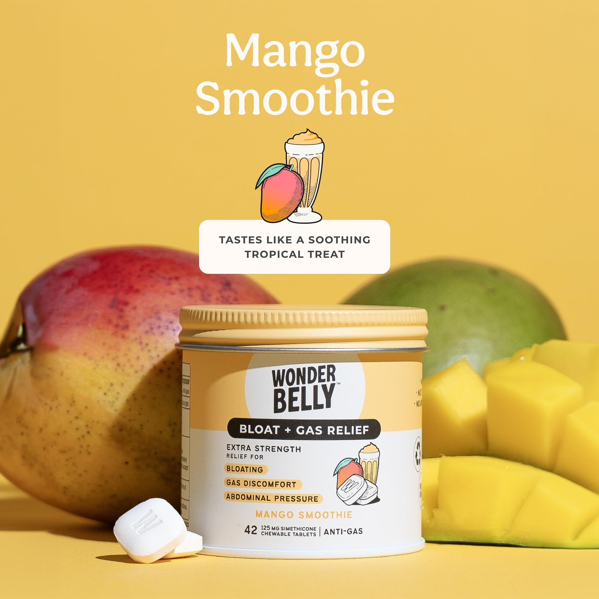 Wonderbelly sans talc ni colorant: option plus naturelle et sûre.