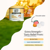 Wonderbelly siméthicone 125 mg pour atténuer les gaz et ballonnements.