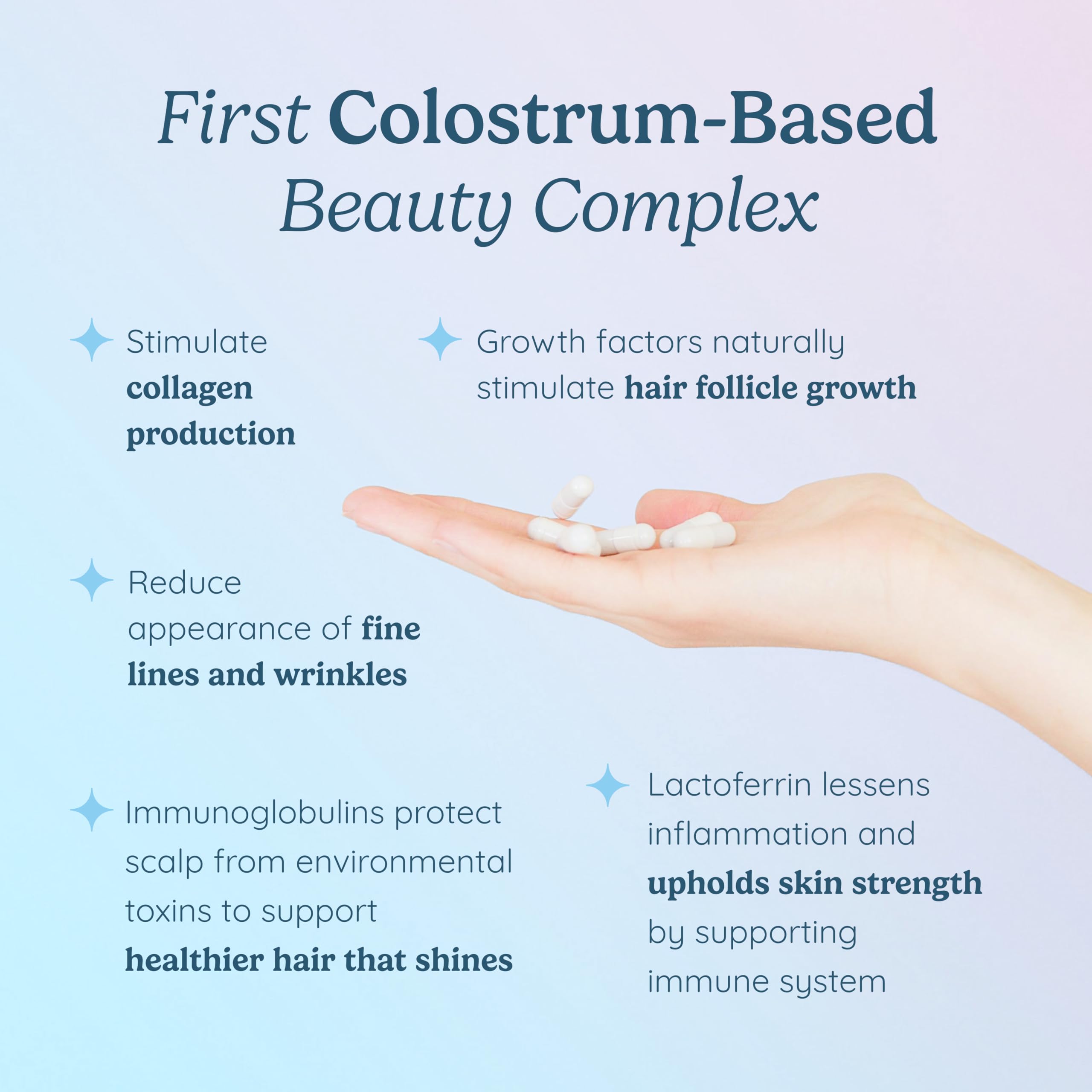 Collagène et acide hyaluronique WonderCow améliorent hydratation et élasticité de la peau.