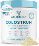 WONDERCOW Colostrum en poudre dans une bouteille, packaging pratique.