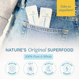 Cuillère de dosage WonderCow Colostrum Poudre pour dosages simples et précis.