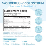 Sachets WonderCow Colostrum Poudre à emporter pour des collations saines.