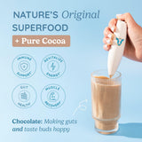 WonderCow Colostrum Poudre: facile à mélanger dans boisson ou smoothie.