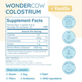 Sachets WonderCow prêt à boire, dosage pratique pour l’immunité et la récupération.