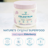 WonderCow smoothie colostrum verre: boisson rapide et agréable à savourer.