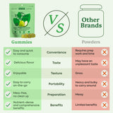 WonderGreens, tableau nutritionnel affiché, vitamines D3 et K2.