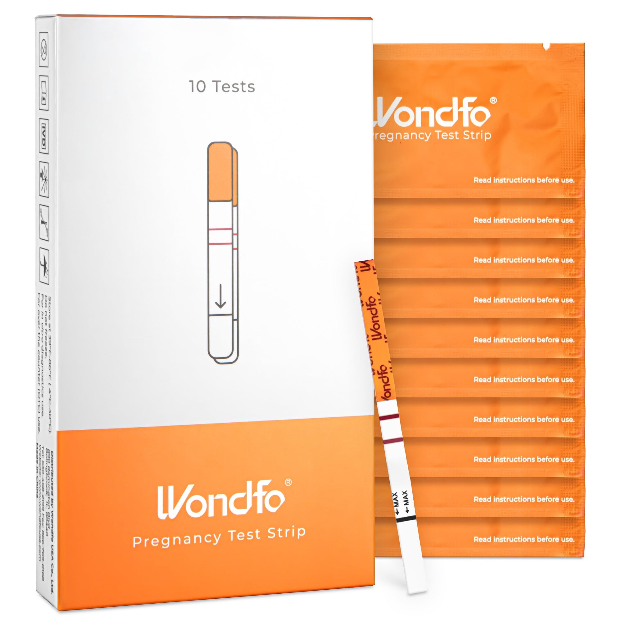 Bandelette Wondfo 5mm HCG: détection rapide pour un test à domicile.