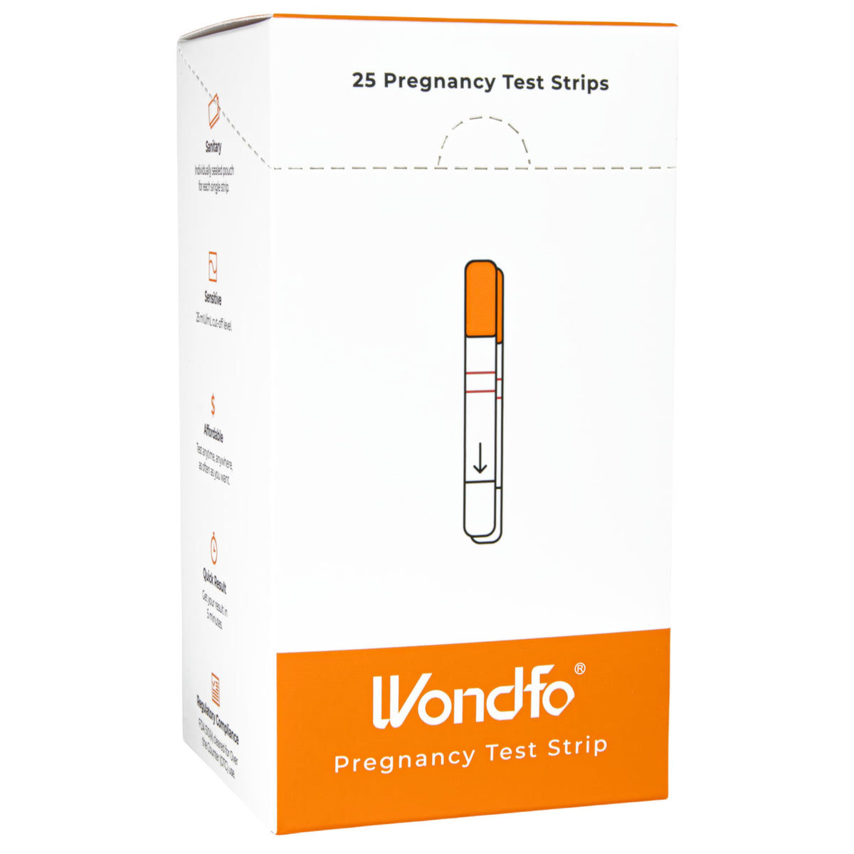 Wondfo: emballage individuel pour confidentialité à domicile.