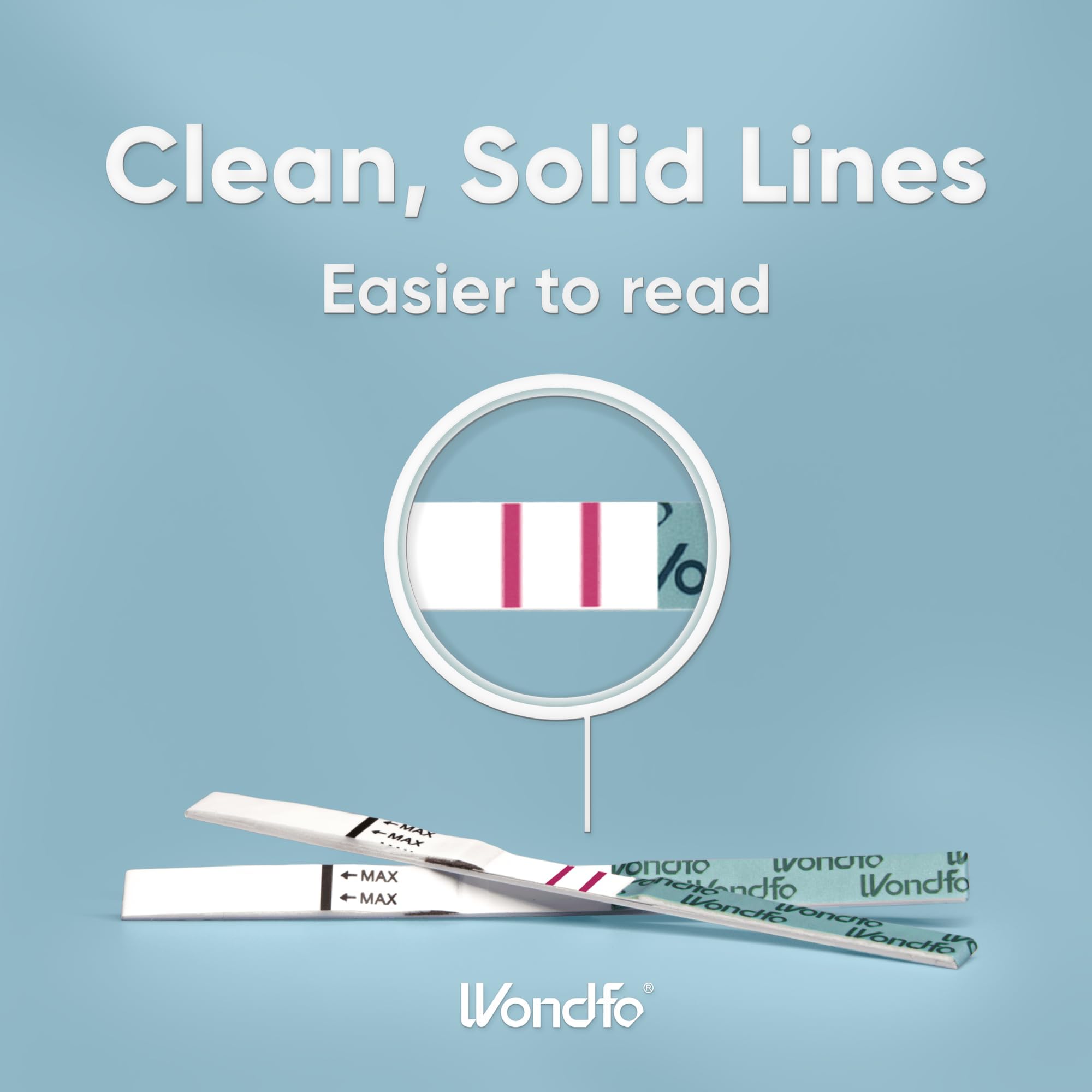 Wondfo Ovulation Test Bandes Détection – lecture rapide des résultats en quelques minutes.
