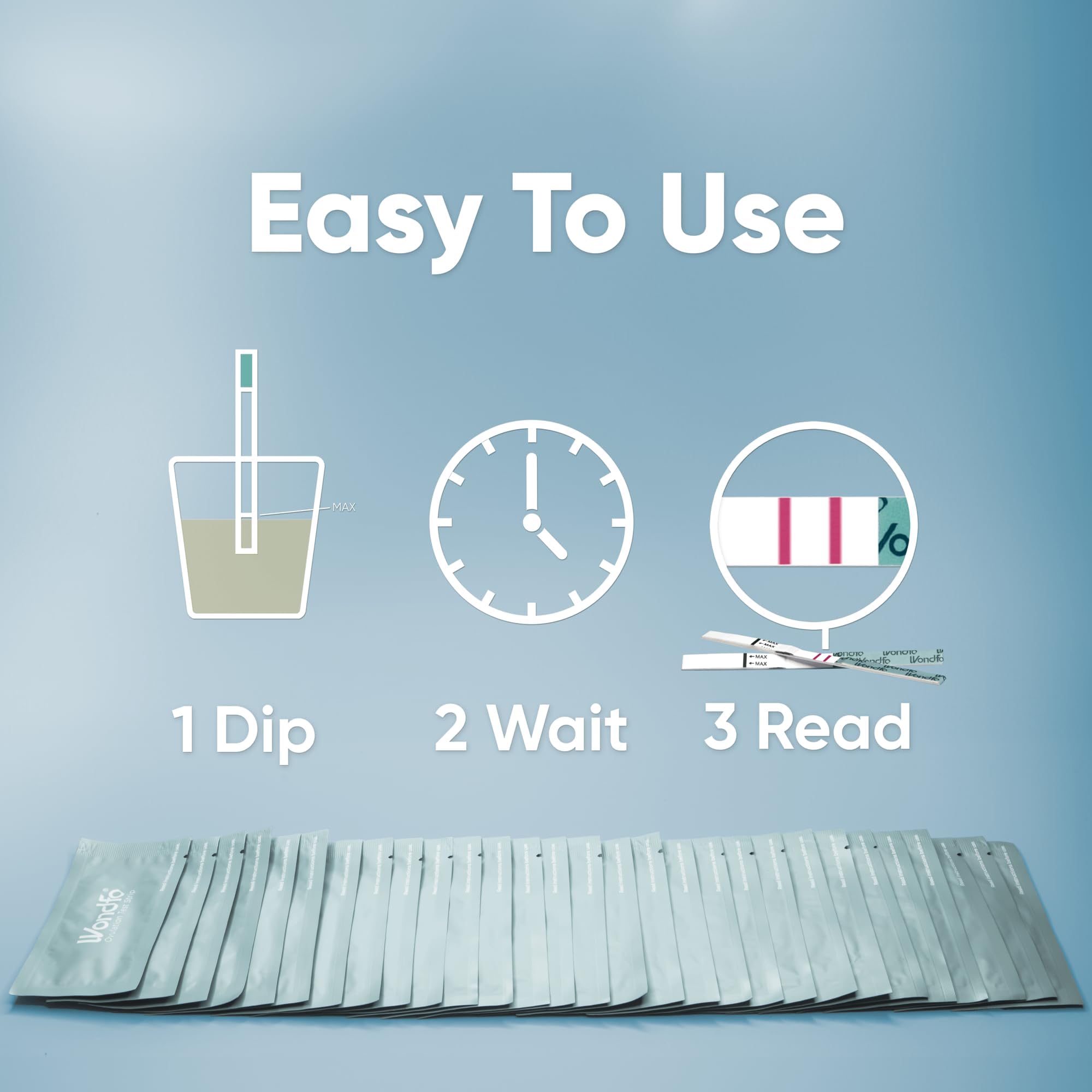 Wondfo Ovulation Test Conditionnement Pratique – design compact pour le quotidien.