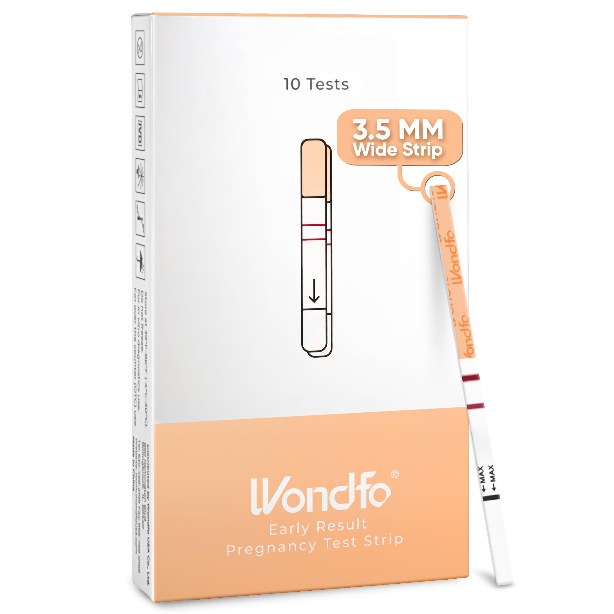 Wondfo test précoce: résultat possible 6 jours avant les règles, sensibilité élevée.