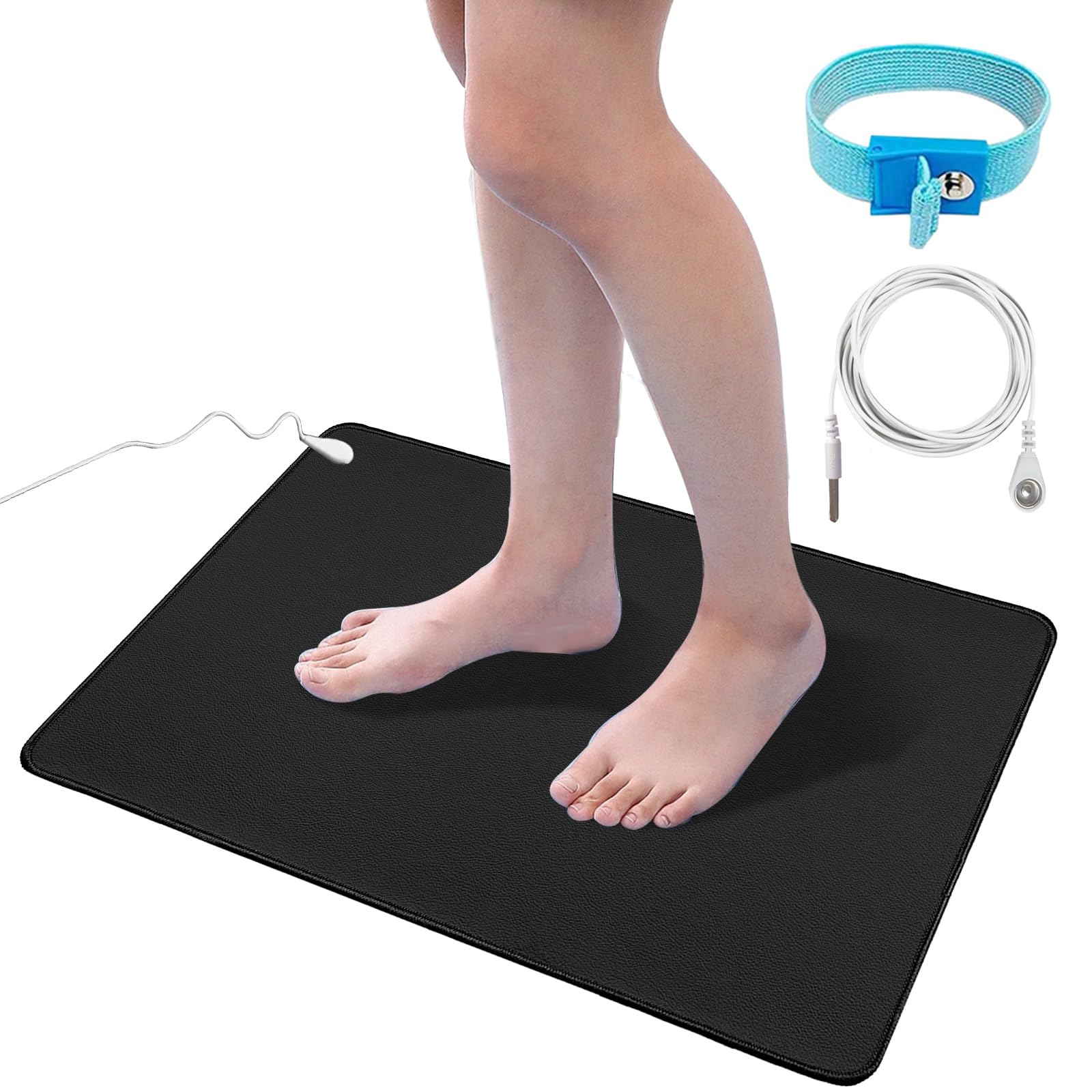 WONMAOUL tapis grounding-kit, surface douce prête pour le repos et la relaxation.