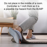 Woo Warmer: sécurité anti-glisse sur surfaces lisses recommandée.