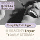 Liste d’ingrédients biologiques du mélange Tranquility Tonic.