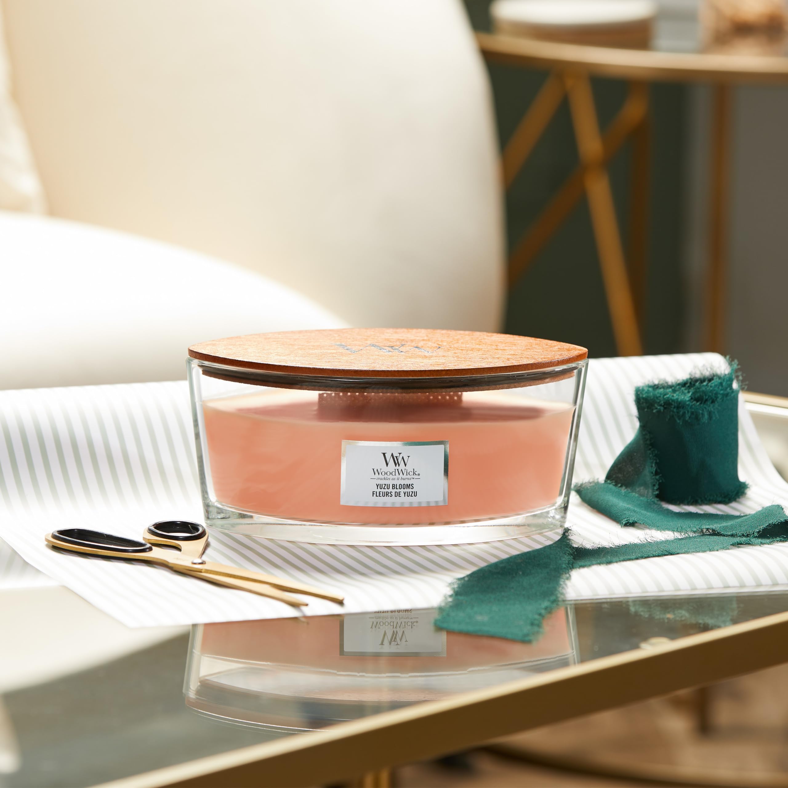 WoodWick Elipsa Vanille Gousse 76112E, lueur douce propice à la détente.