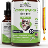 Woof 'n' Purr tincture chat, bouteille avec pipette pour un soulagement rapide.