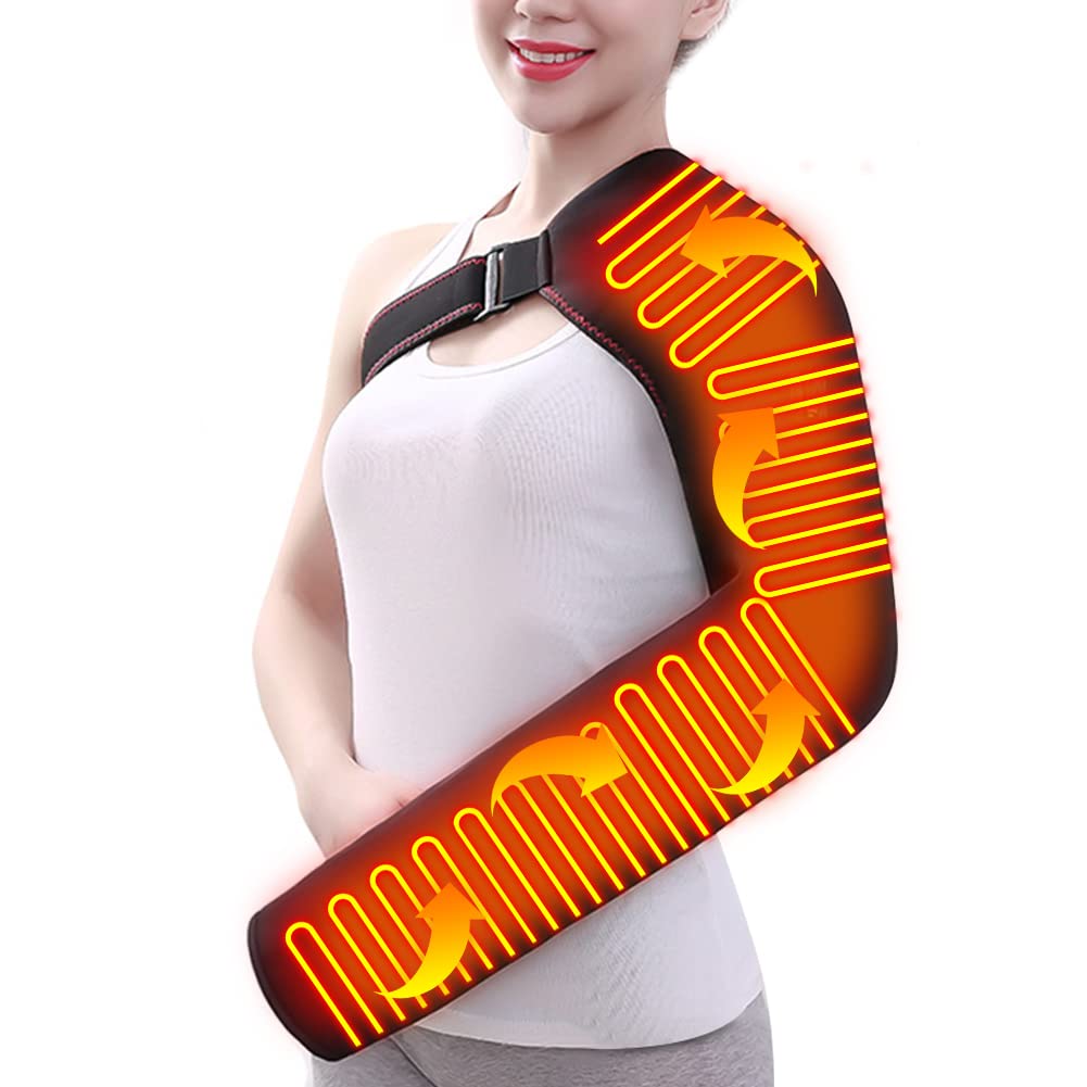 Bouillotte Woolala couvrant épaule-bras-poignet pour un soutien potentiel et relaxation musculaire.