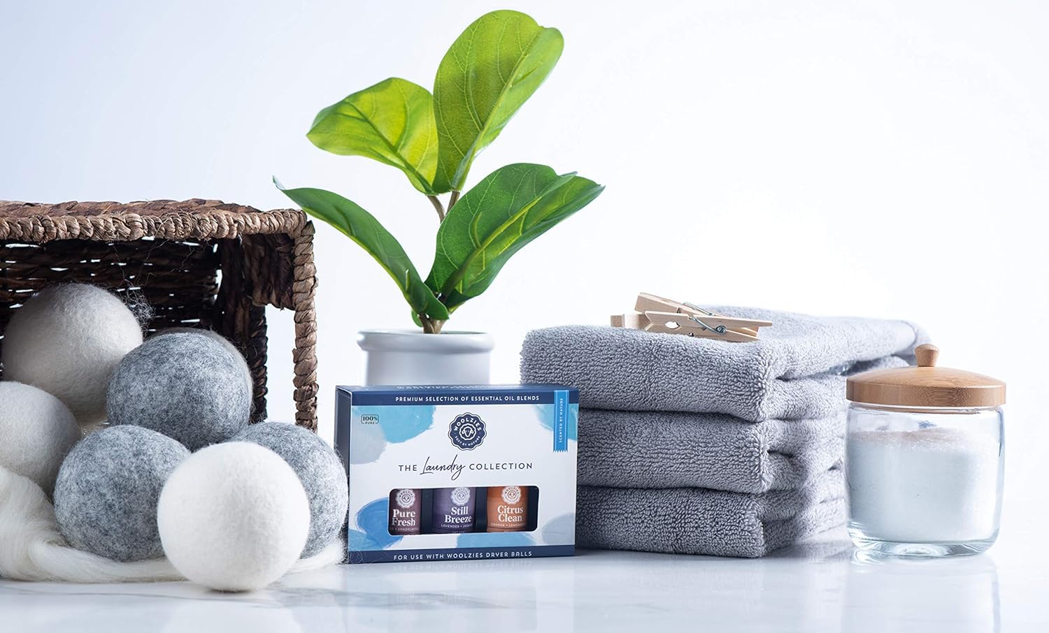 Huile Citron Frais Woolzies en bouteille, parfum énergisant.