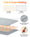 WOOMER coussin chauffant, vue latérale, surface douce enveloppante pour un confort optimal.
