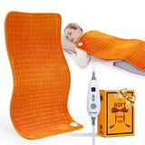 WOOMER tapis chauffant extra large 17x33 pour le dos et les épaules, confort enveloppant