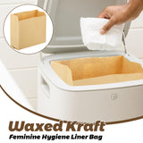 Sacs déchets hygiène kraft WOPPLXY sûrs et discrets pour une salle de bains propre
