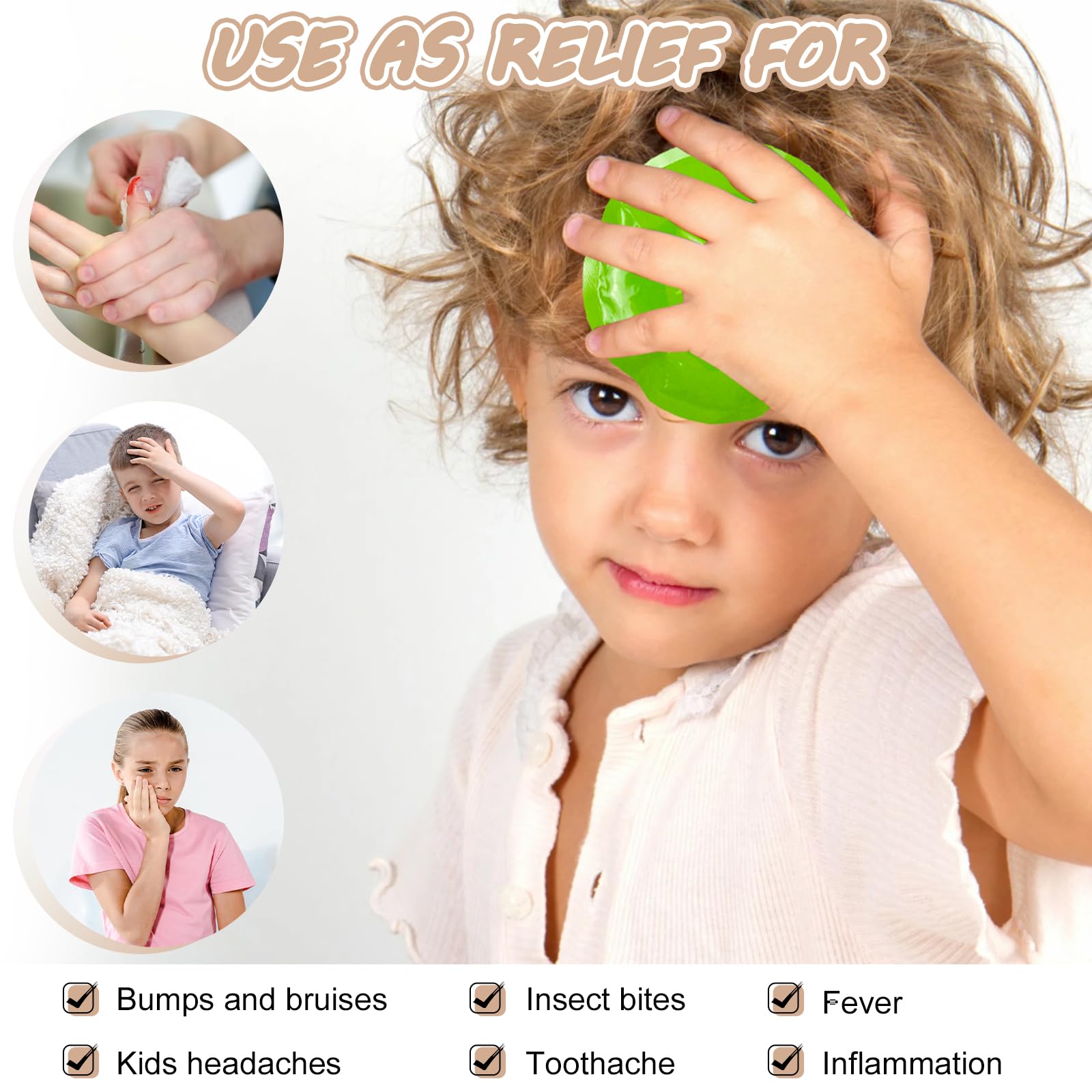 WORLD-BIO Kids Ice Pack design clown, réconfort lors des chutes.