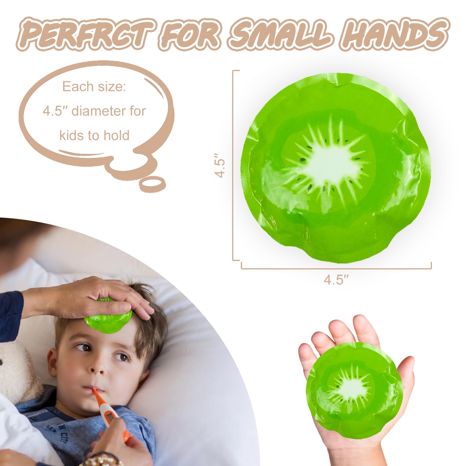 WORLD-BIO Kids Ice Pack étanche et sûr, pour éviter les fuites.